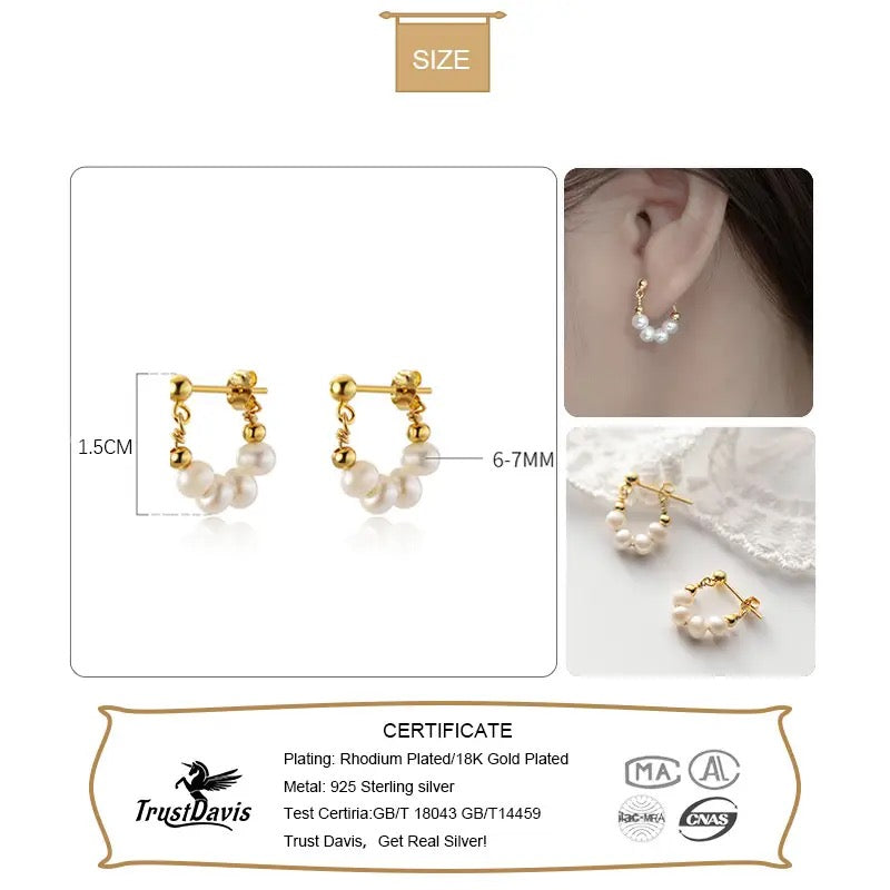 Arete de perla