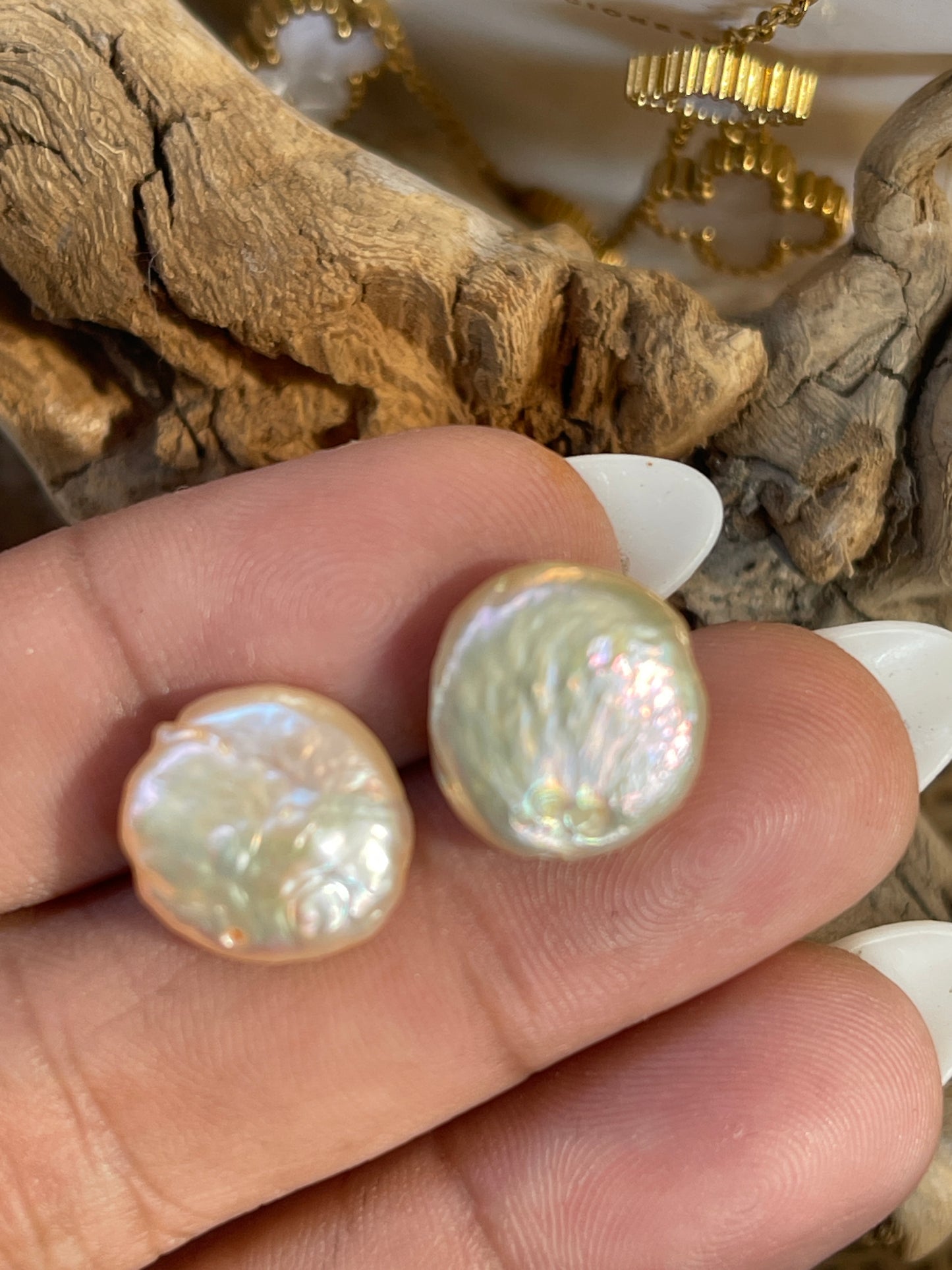 Perla barroca rose gold