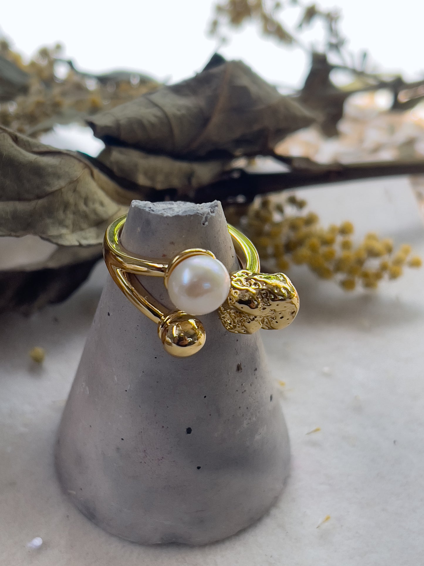 Anillo perla