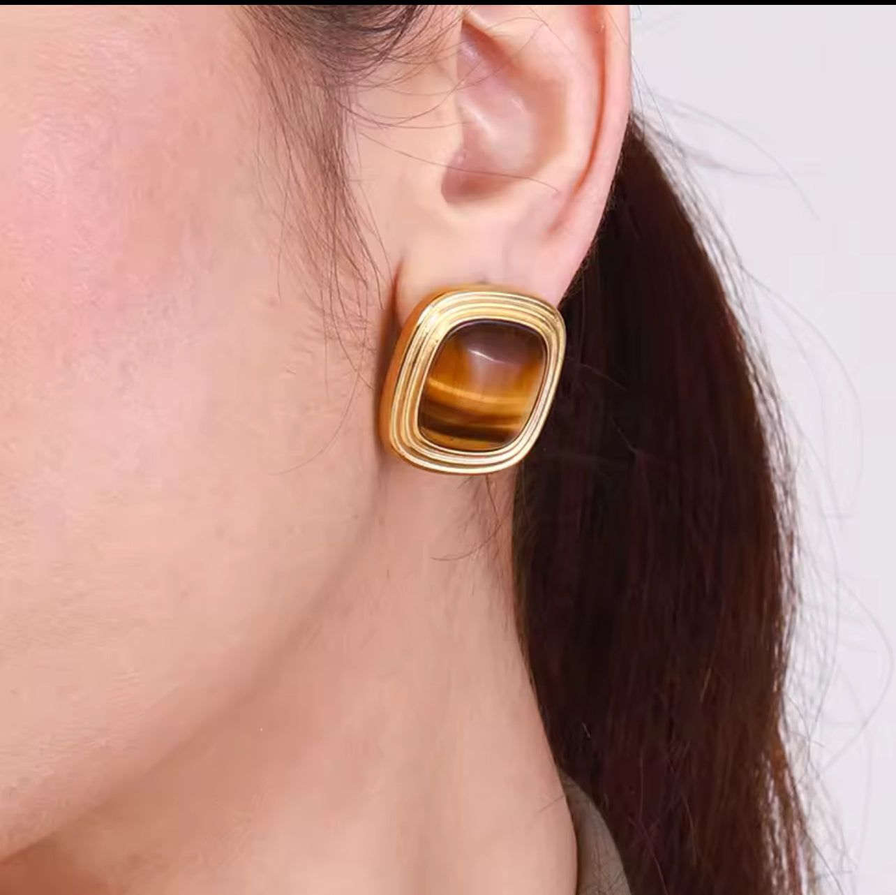 Arete ojo de tigre
