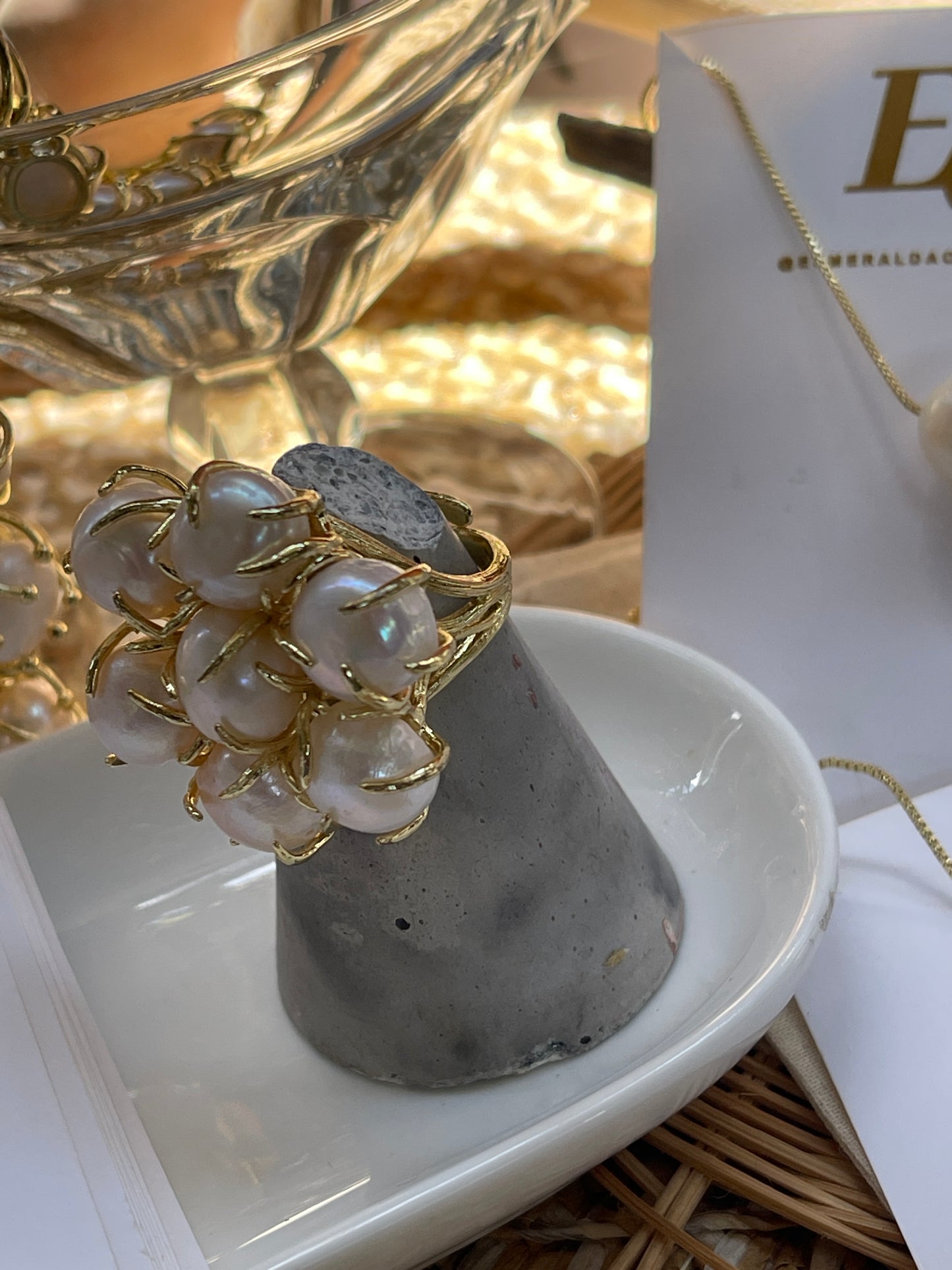 Anillo perla