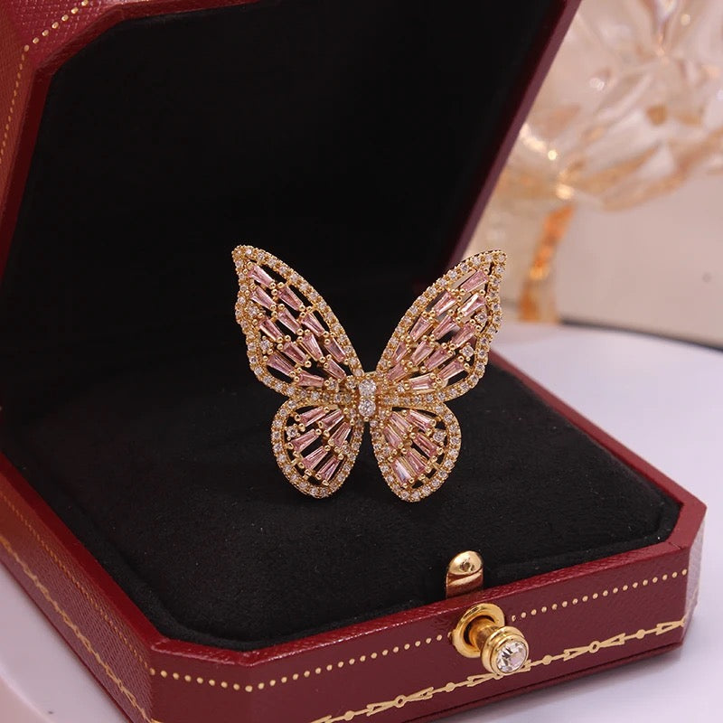 Anillo de mariposa , grande