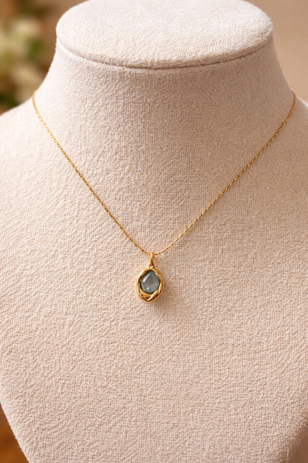 Cadena dije de crisoprasa