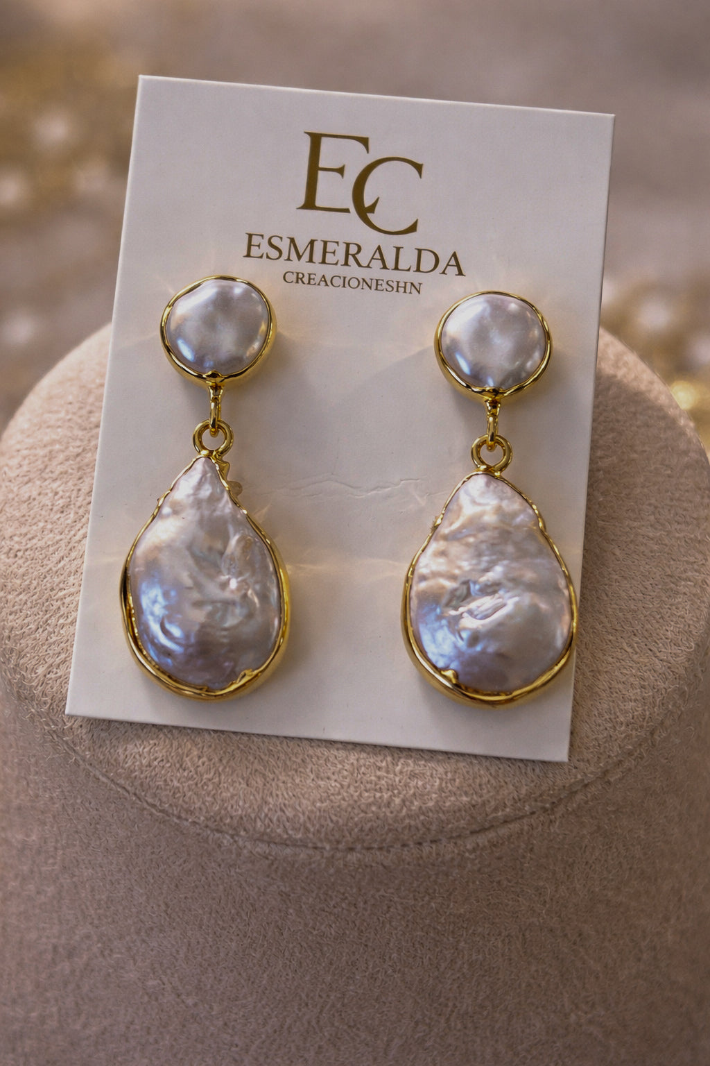 Arete de perla barroca