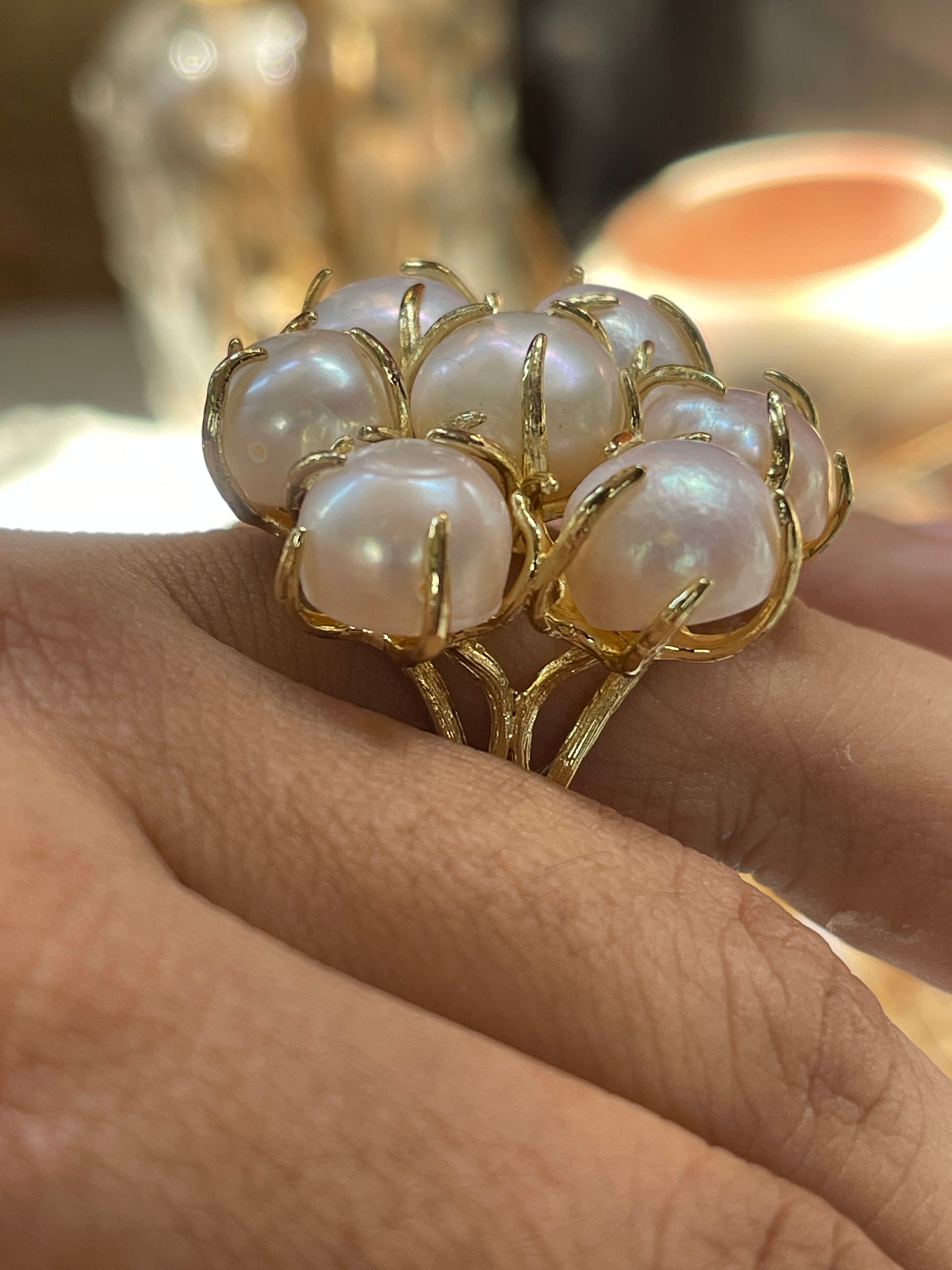 Anillo perla