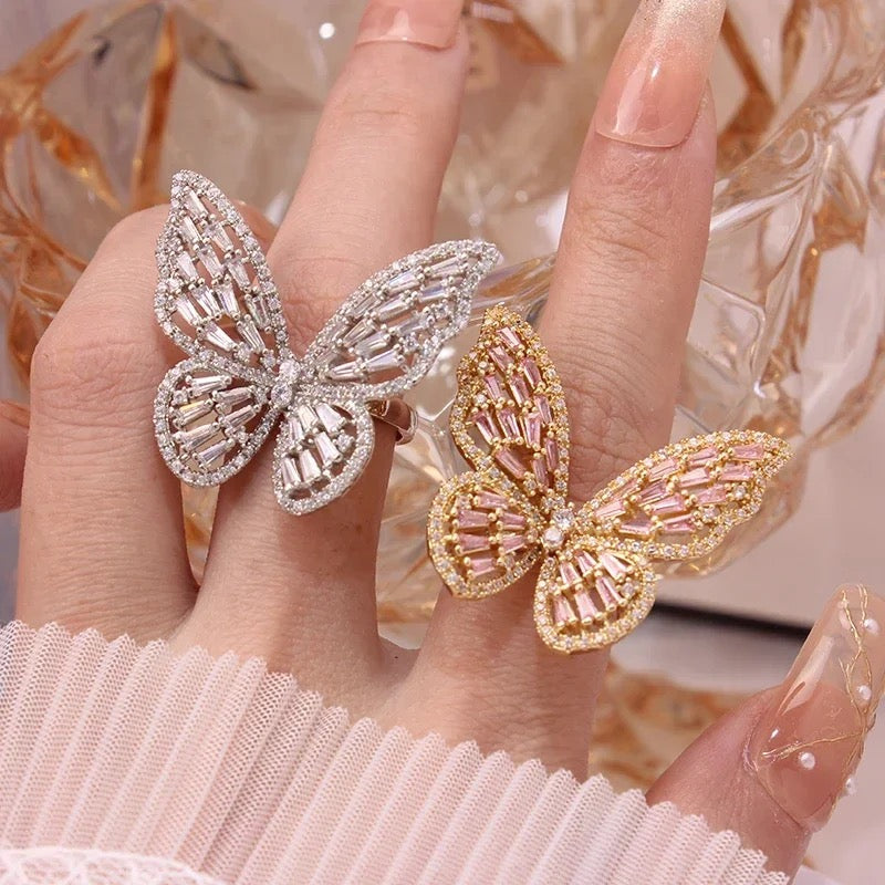Anillo de mariposa , grande