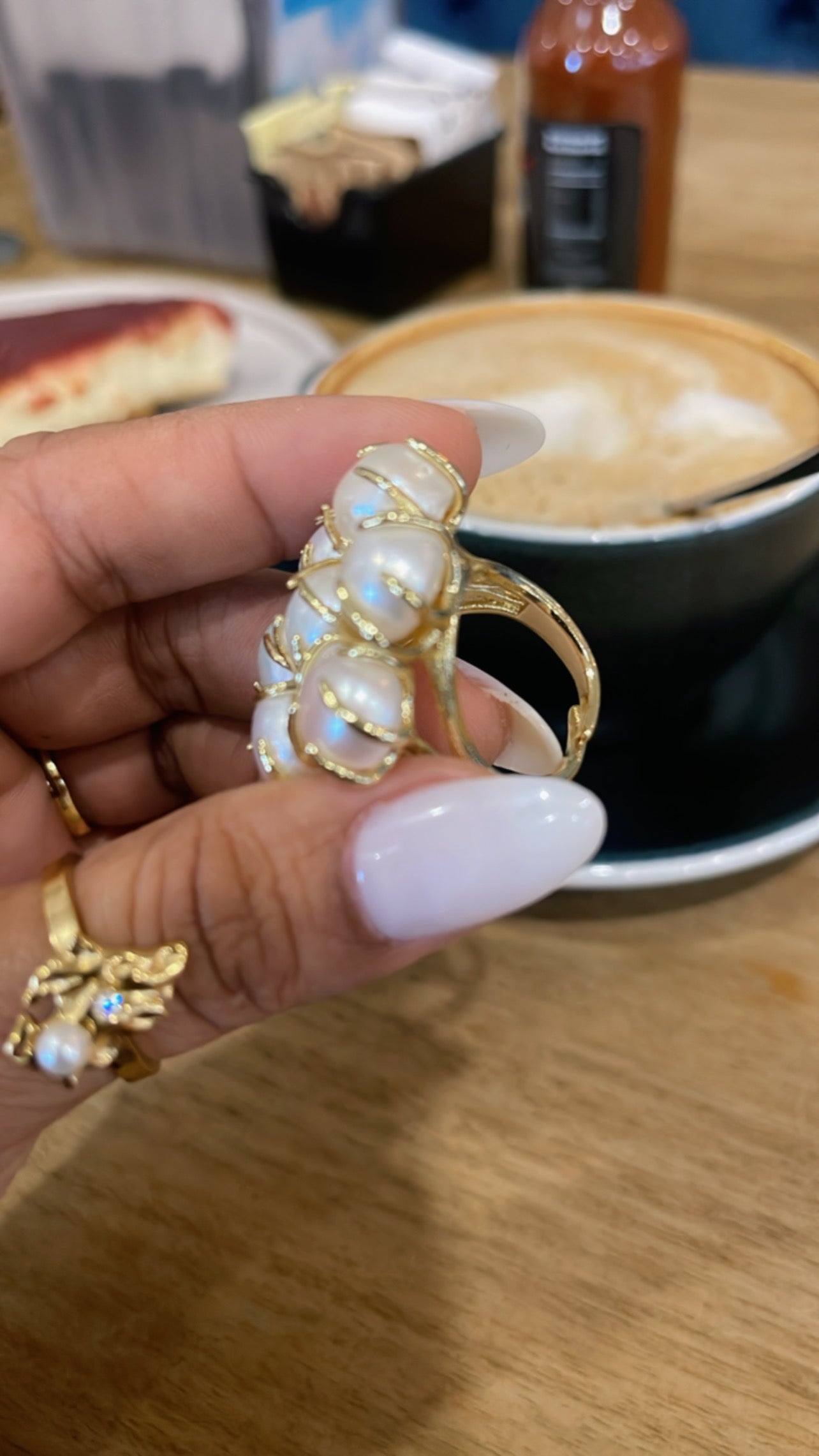 Anillo perla