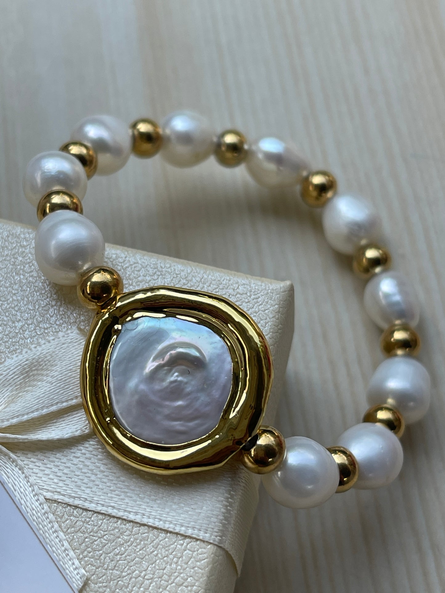 Pulsera perla barroca