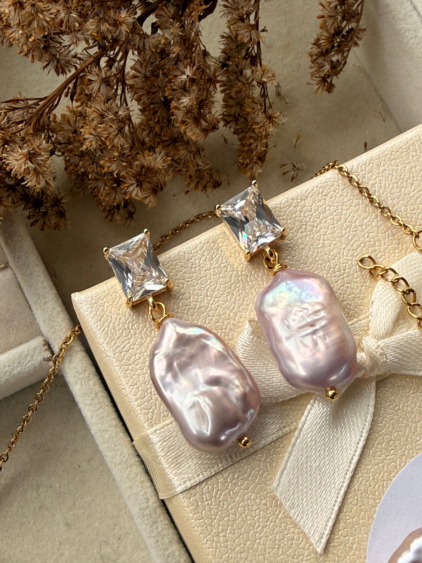 Conjunto perla púrpura