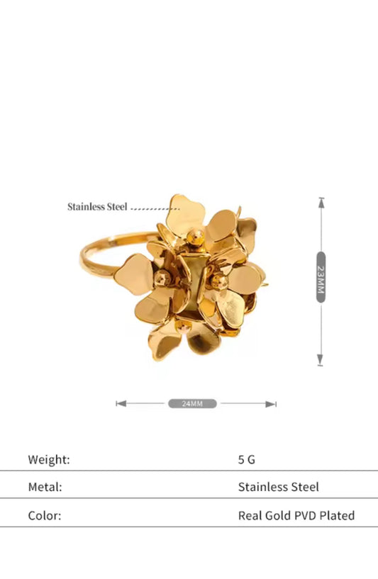 Anillo flor