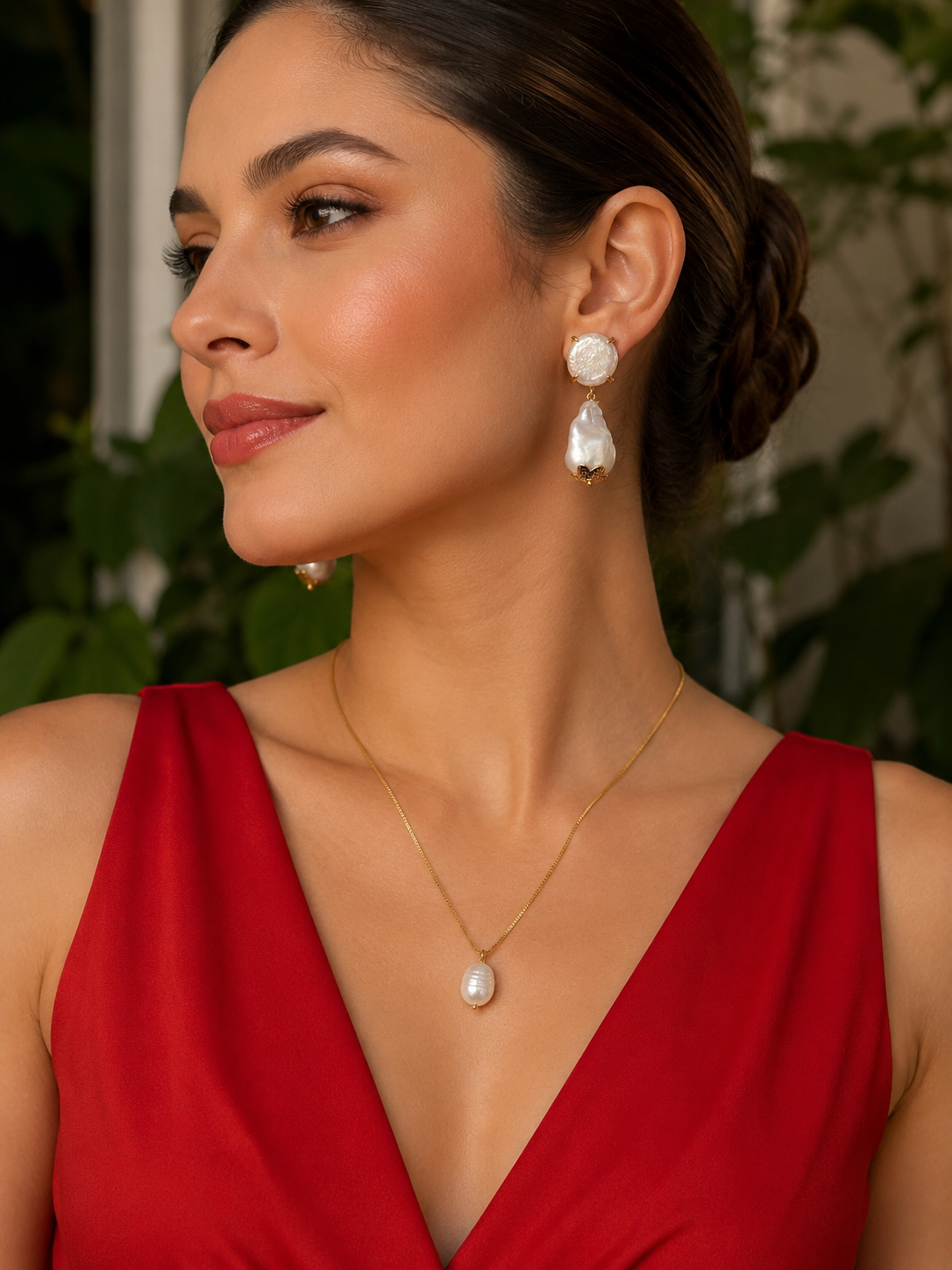 Arete de perla