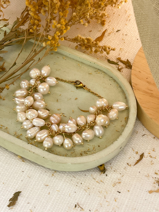 Pulsera de perlas cultivadas