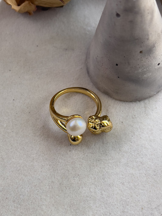 Anillo perla