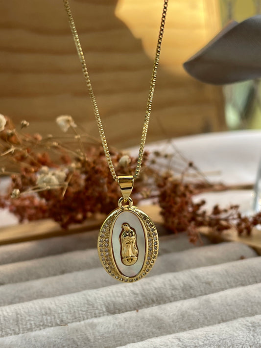 Cadena medalla virgen