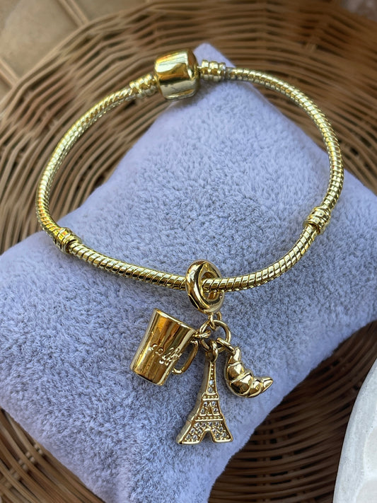 Pulsera estilo Pandora con dije