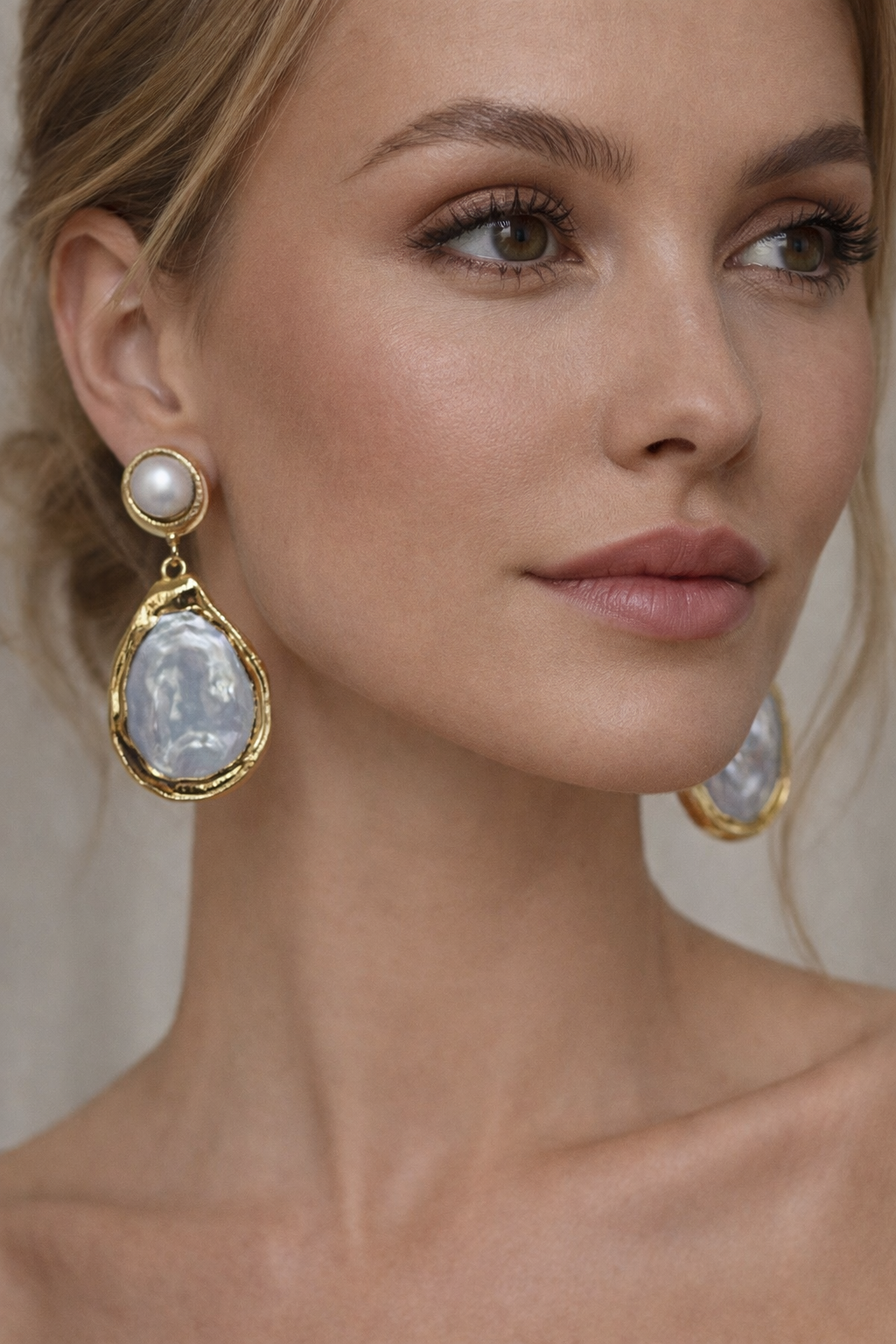 Arete de perla barroca