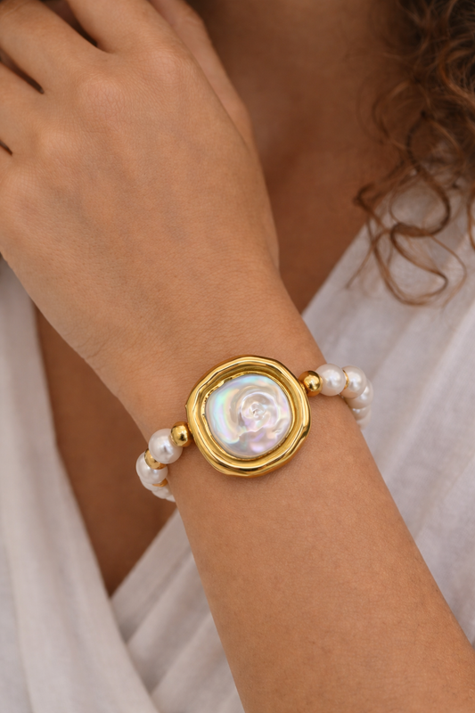 Pulsera perla barroca