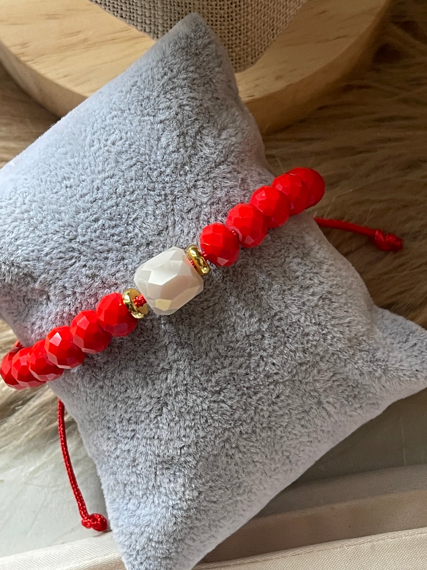 Pulsera cristal naranja