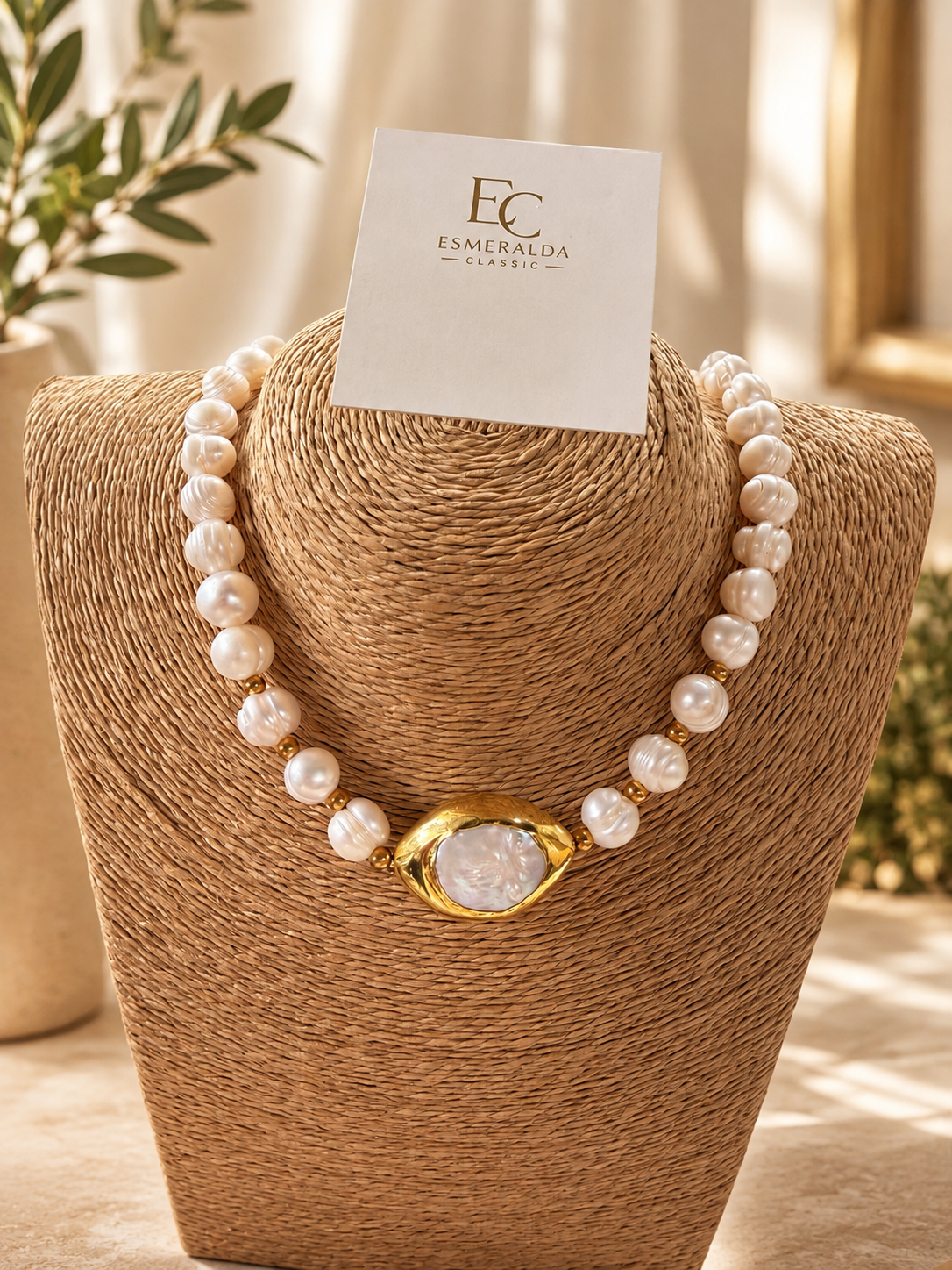Collar de perla cultivada