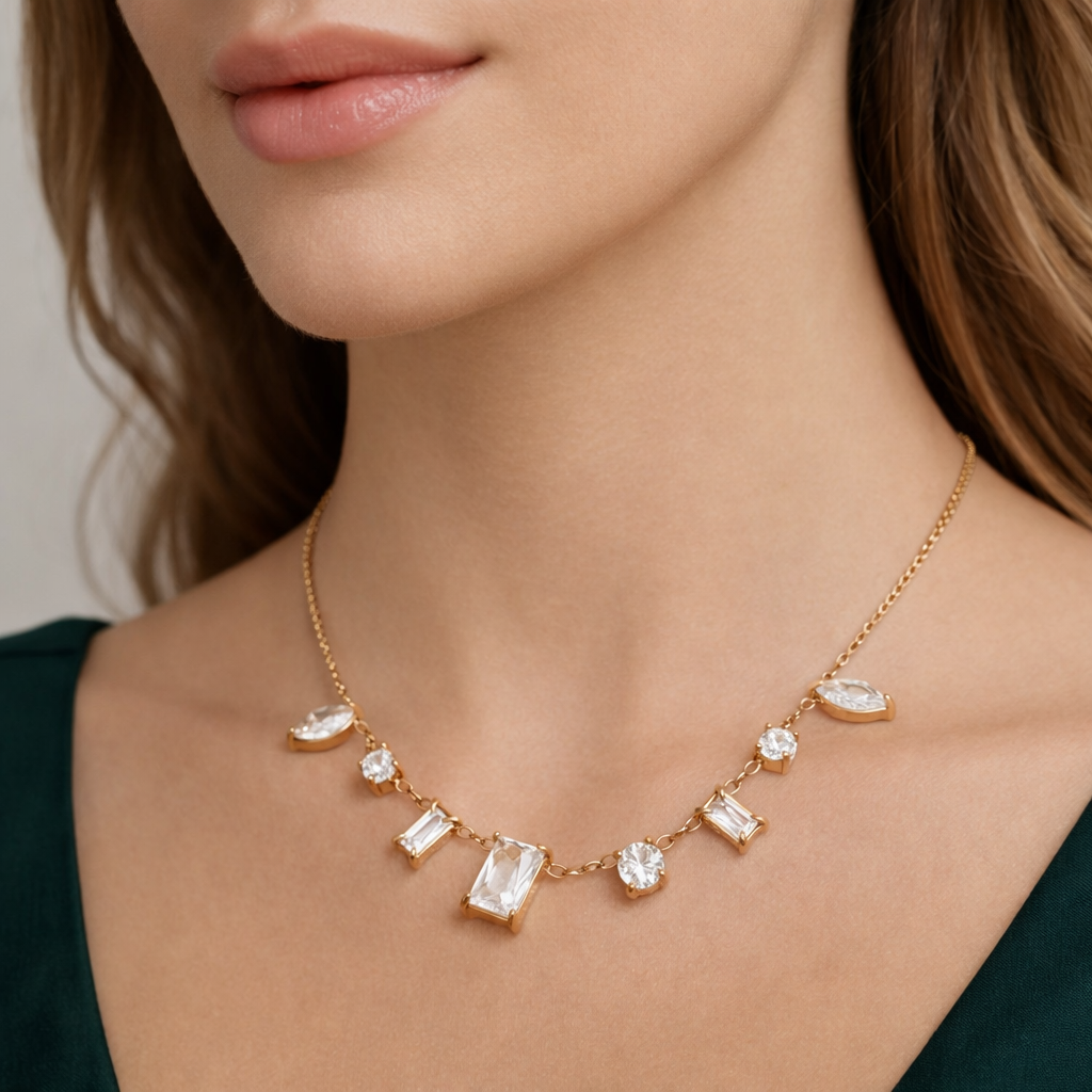 Cadena acero y zirconia