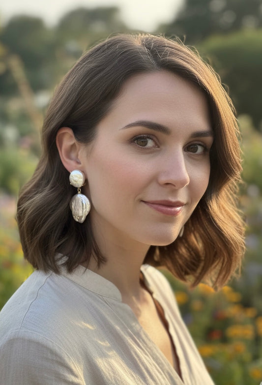 Arete de perla barroca