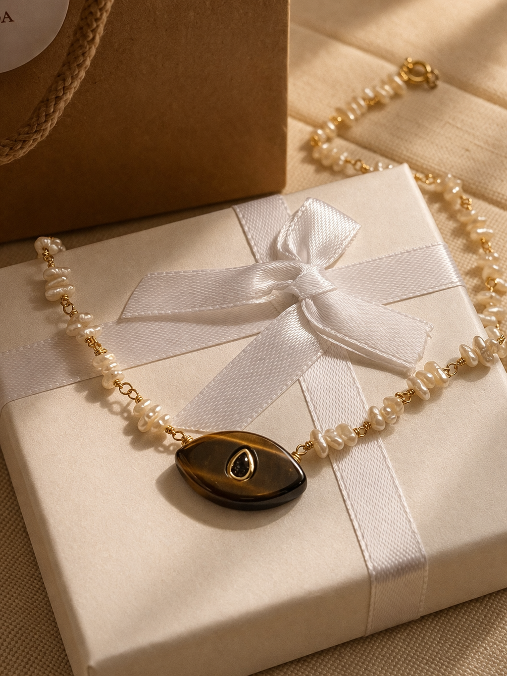 Collar con ojo de tigre