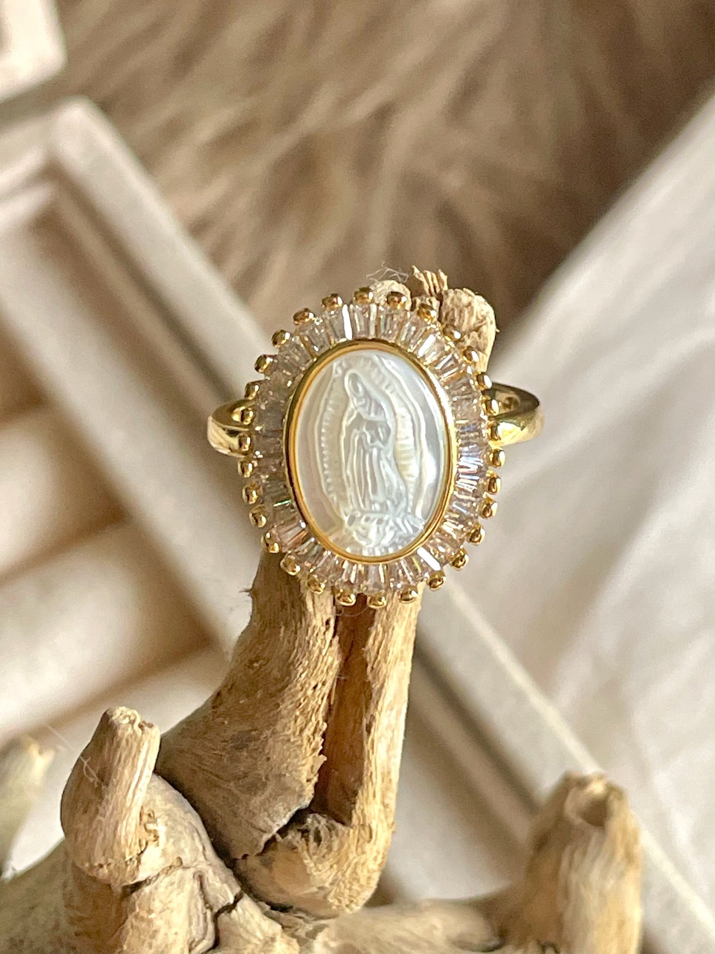 Anillo virgen nácar