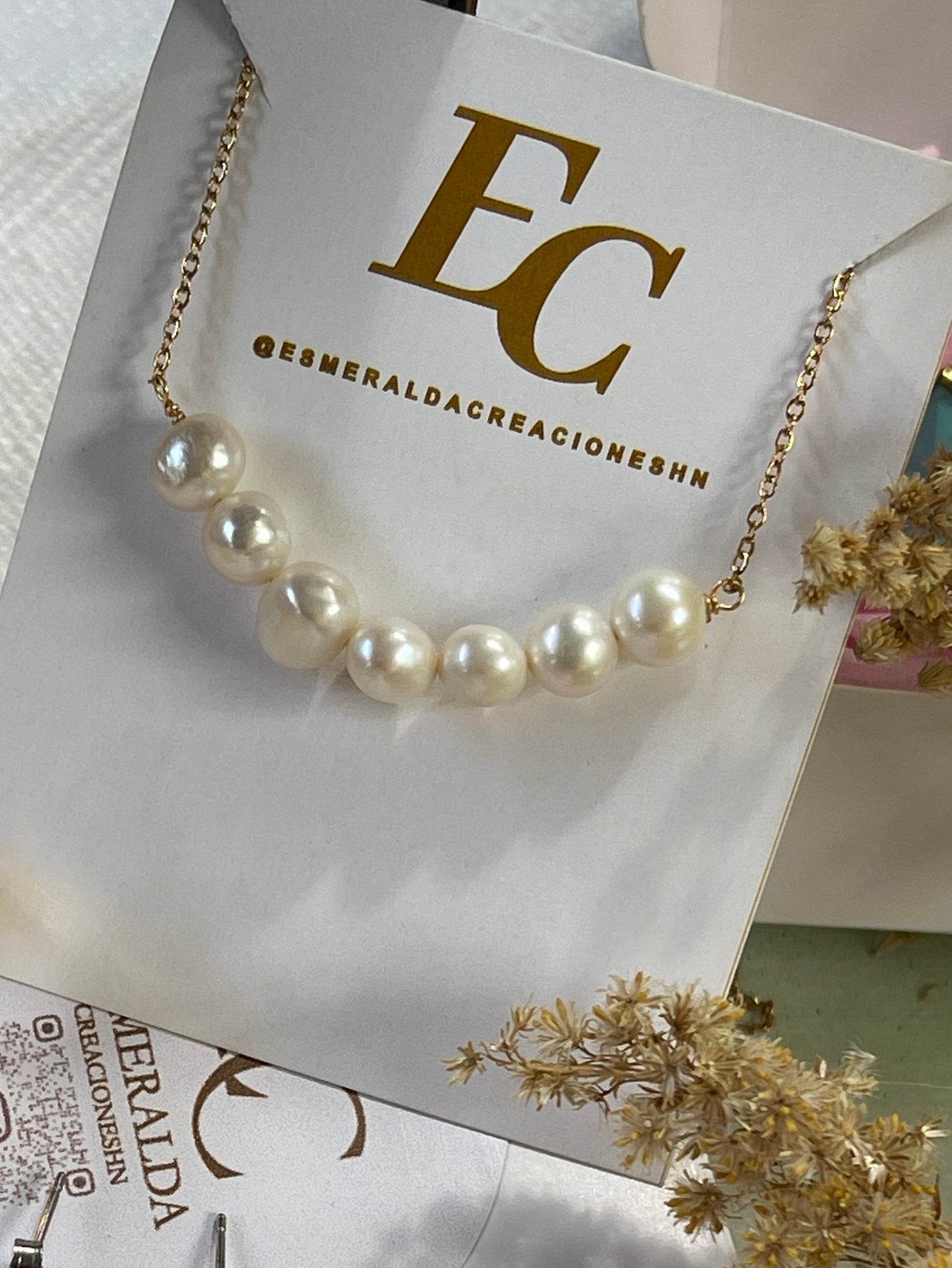 Cadena con perlas