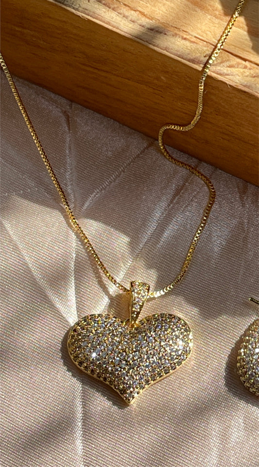 Cadena de corazón